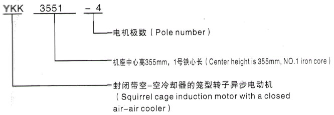 YKK系列(H355-1000)高压YRKK8002-4三相异步电机西安泰富西玛电机型号说明